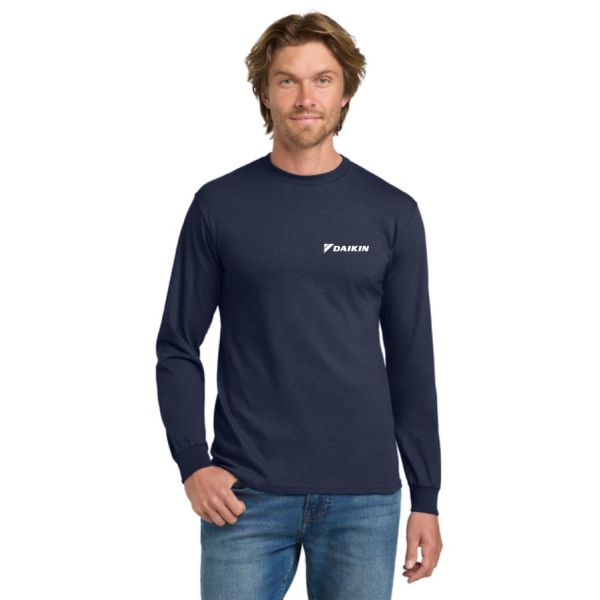 Adult Gildan Heavy Cotton Long Sleeve Tee - Small Logo - Image 6