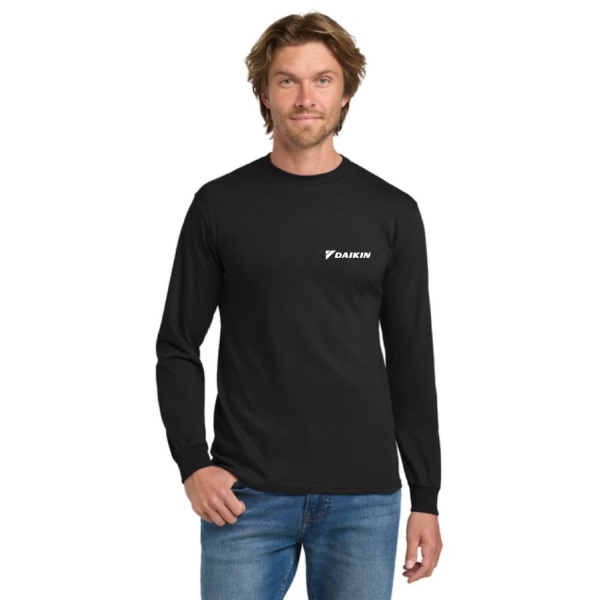 Adult Gildan Heavy Cotton Long Sleeve Tee - Small Logo