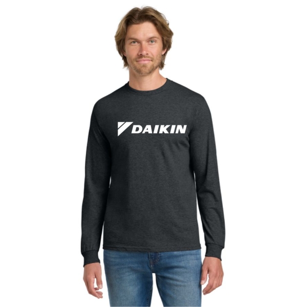 Adult Gildan Heavy Cotton Long Sleeve Tee - Large Logo