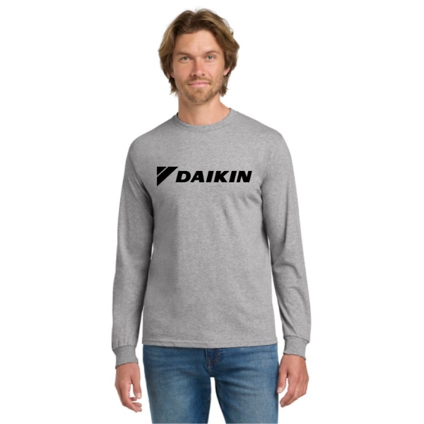 Adult Gildan Heavy Cotton Long Sleeve Tee - Large Logo - Image 4